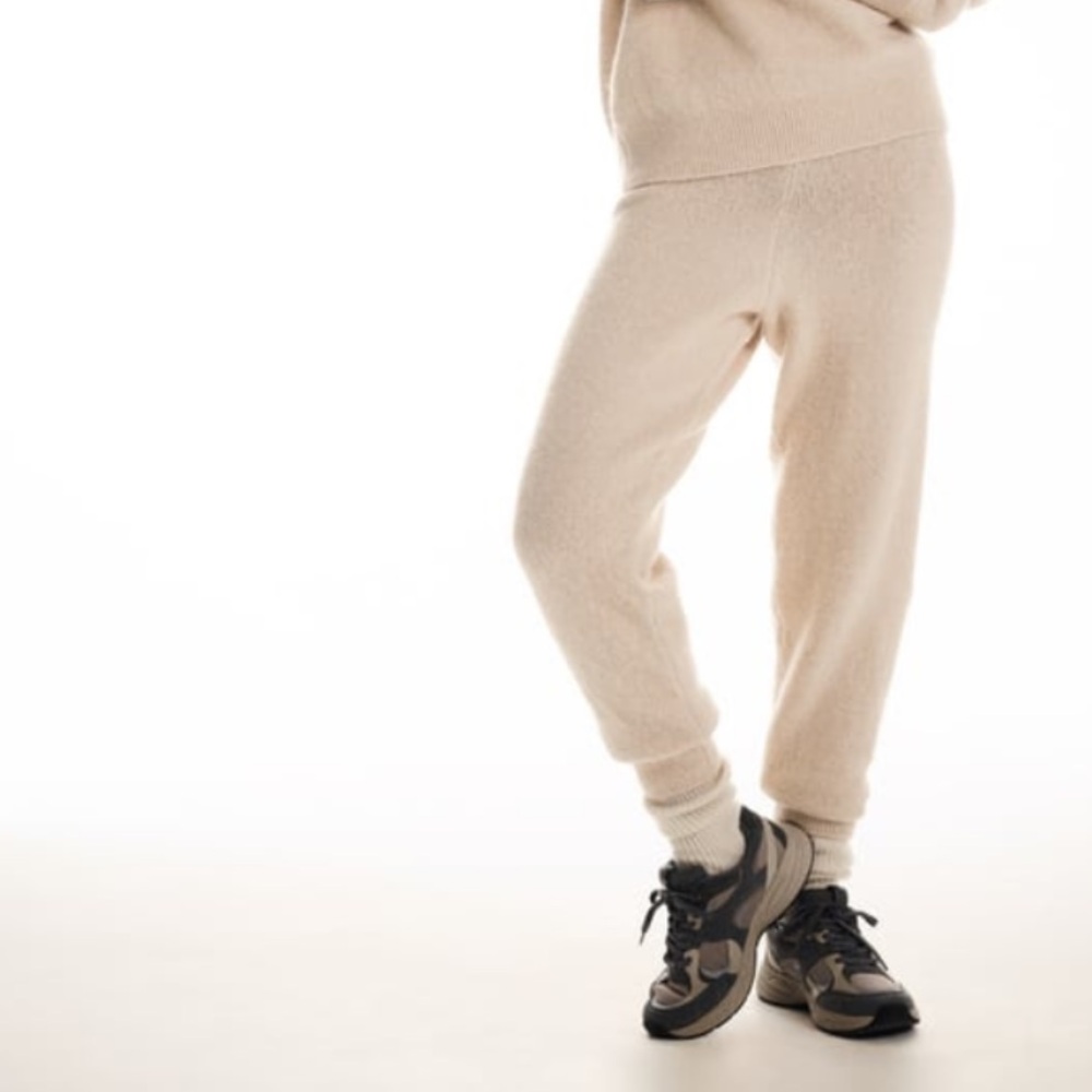 ZARA high waisted knit pants